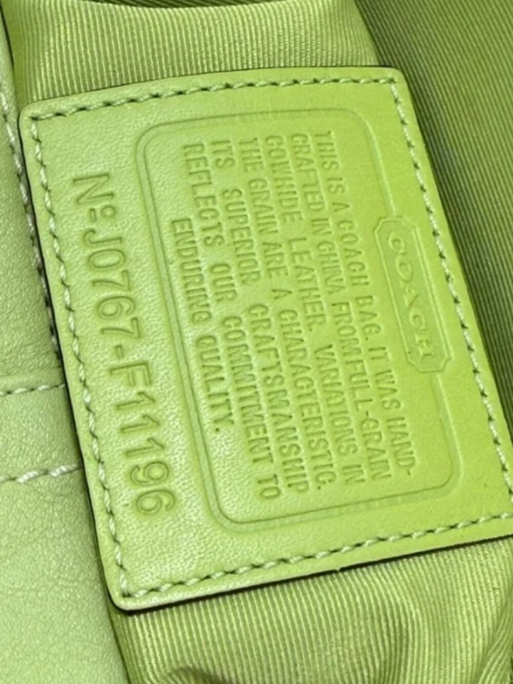 920 Coach Hampton Buckle Flap Crossbody Bag Pistachio Silver F11196 RARE - Picture 12 of 15